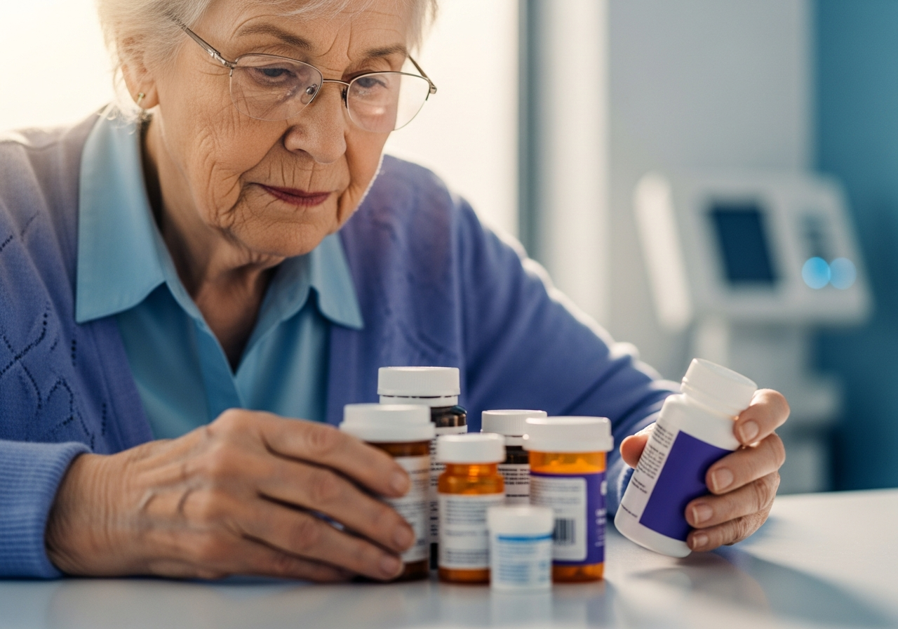 Persona mayor gestionando sus medicamentos